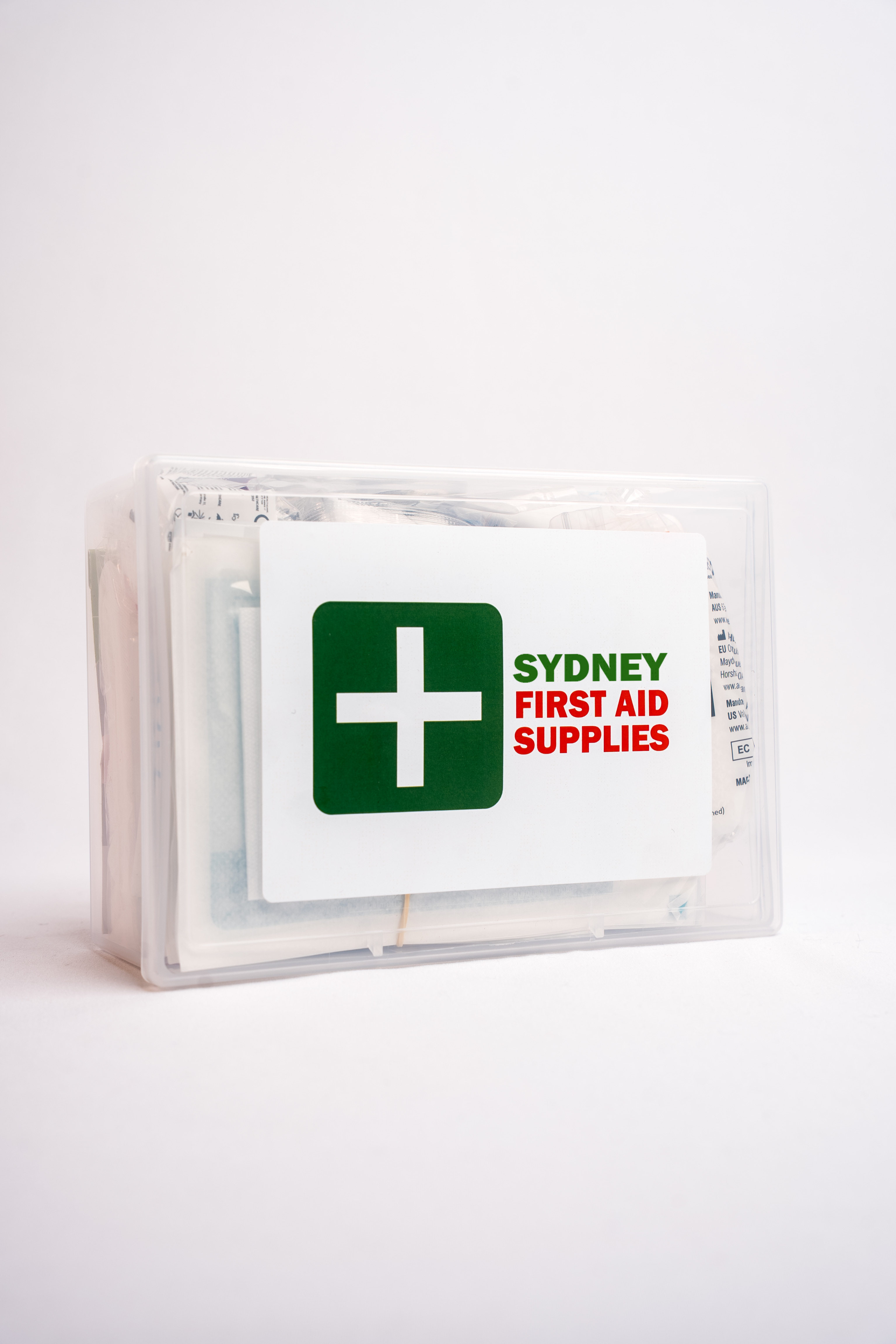 Sydney First Aid Supplies branded glove box kit.
