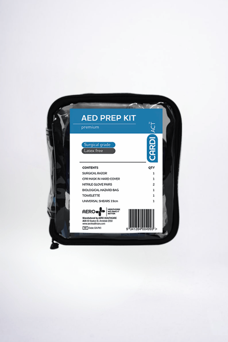 AED Prep Kit packaging on a white background