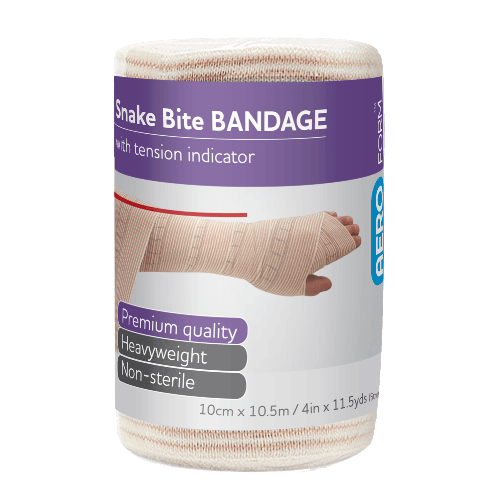 AEROFORM Snake Bite Bandage with tension indicator, 10 cm × 10.5 m roll