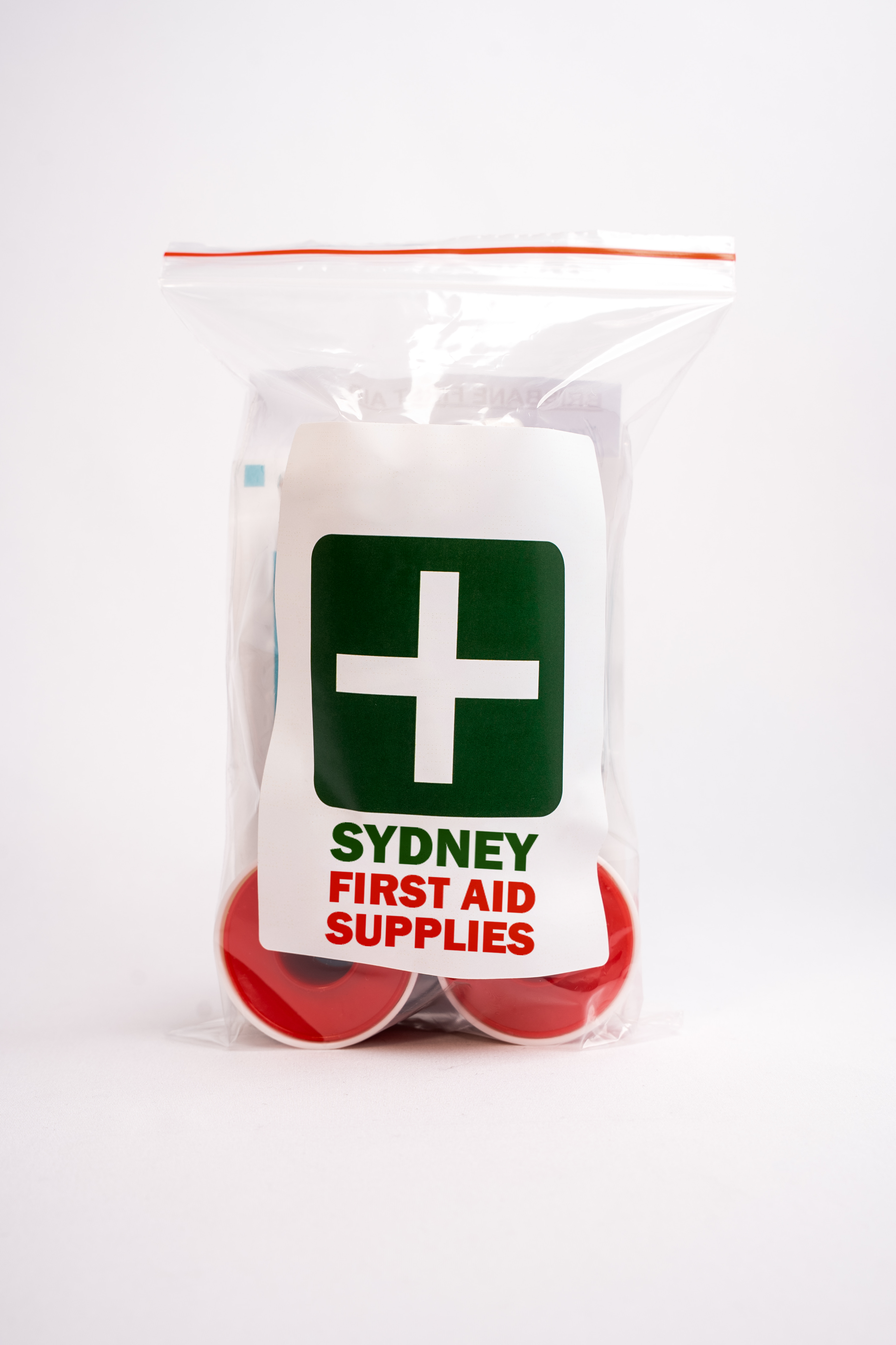 Packaged first aid kit for snake bites with Sydney First Aid Supplies label on a white background