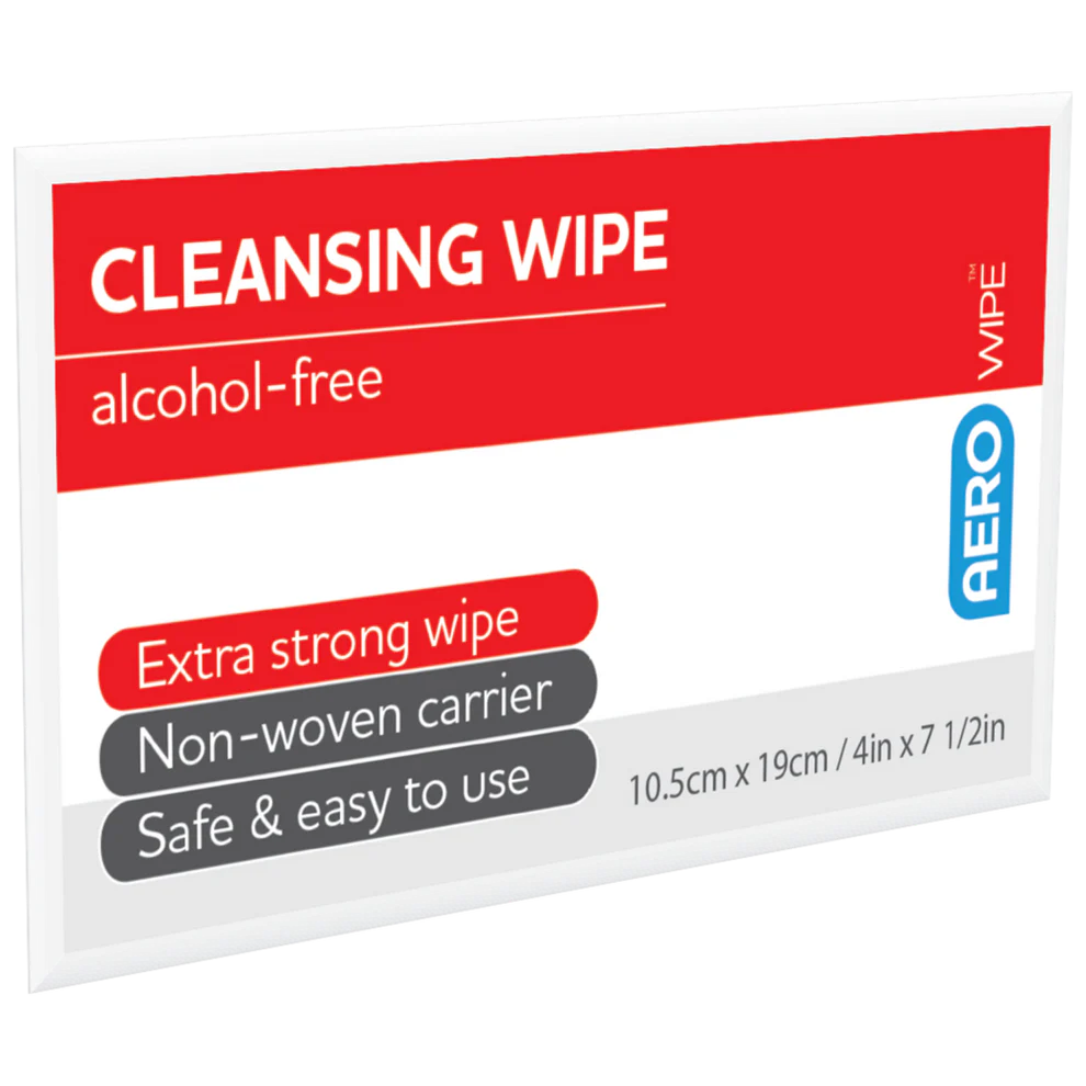 AEROWIPE Alcohol-Free Cleansing Wipes (4 pcs)